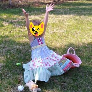 Matilda Jane Raffle Ticket Ellie Tiered Twirl Dress Whimsical Floral Circus 6